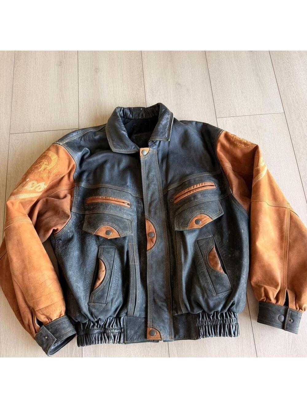 Diesel Men's Multi and Orange Jacket